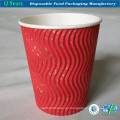 10oz Ripple Wall Paper Cup mit Deckel